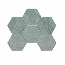 Керамогранитная плитка Мозаика LN02/TE02 Hexagon 25x28,5 непол.
